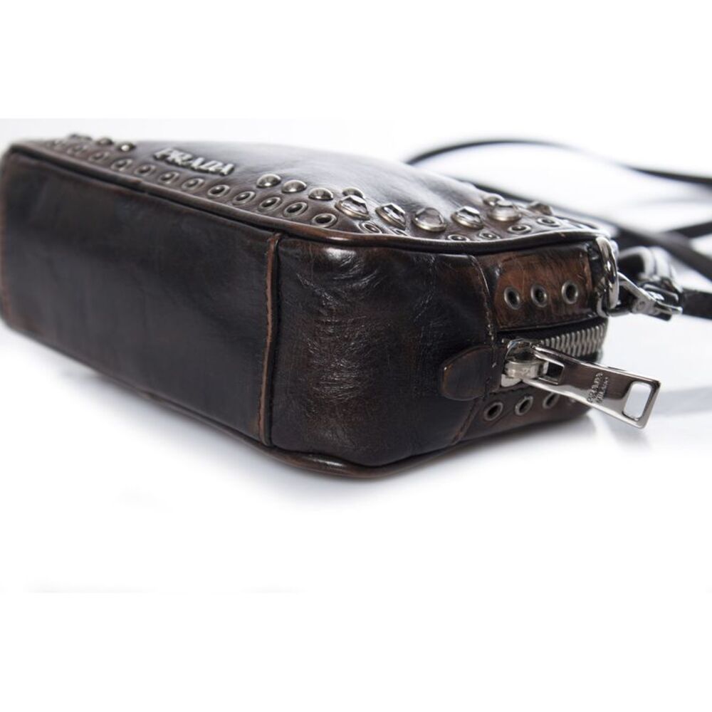 Prada, Vitello vintage embellished camera messenger bag. - Picture 8 of 10